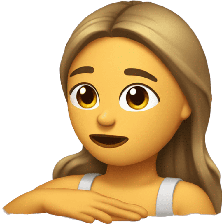 Chica dormida  emoji