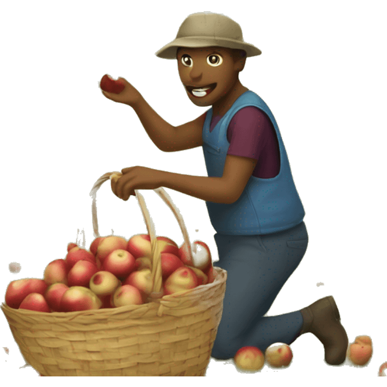 Apple picking  emoji