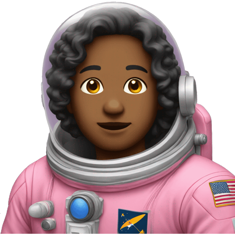 astronaut with a pink suit emoji