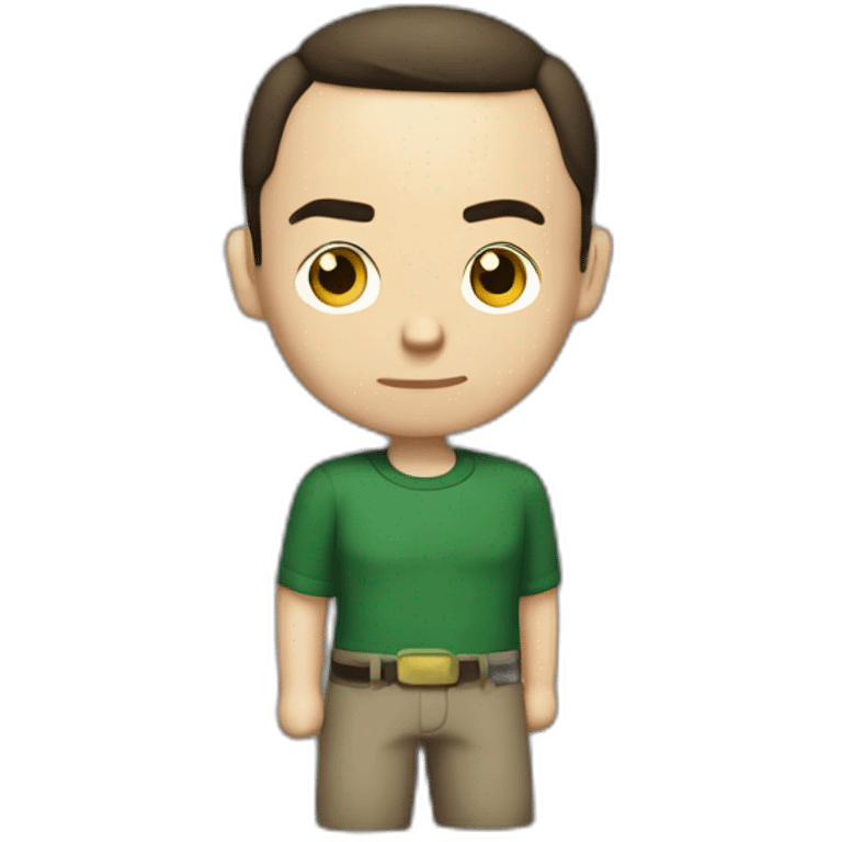 Sheldon Cooper déguisé flash emoji