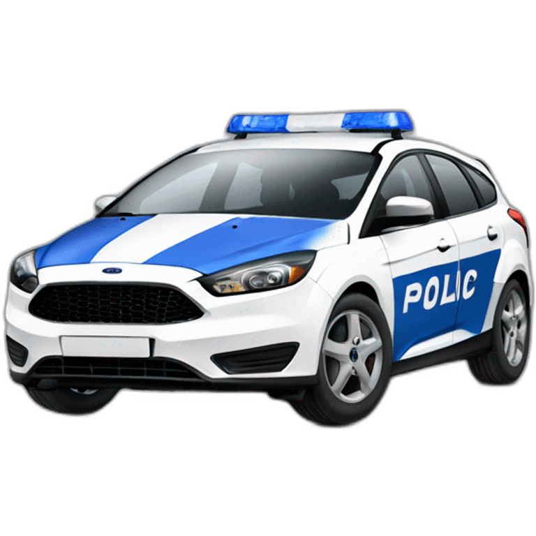 ford focus 3 police car of ukraine emoji