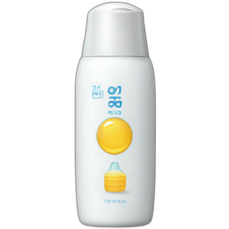 Sunscreen bottle emoji