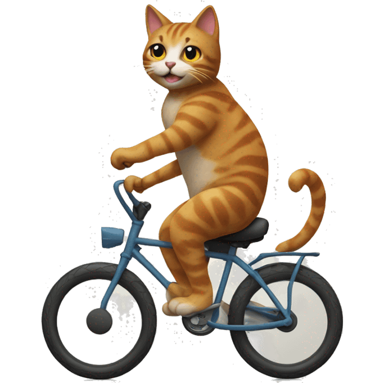 CAT riding bike emoji