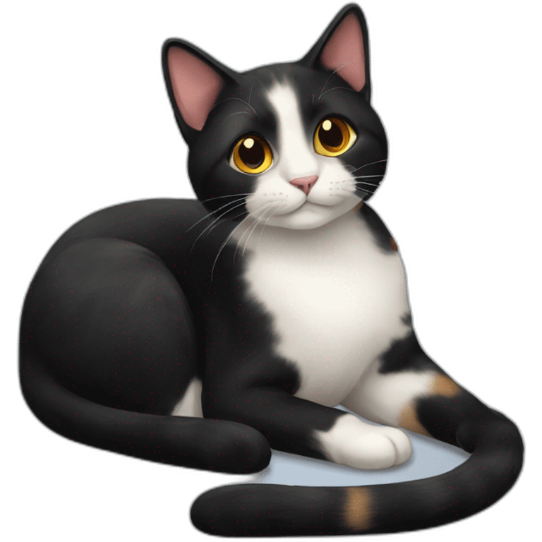 black-calico-cat emoji