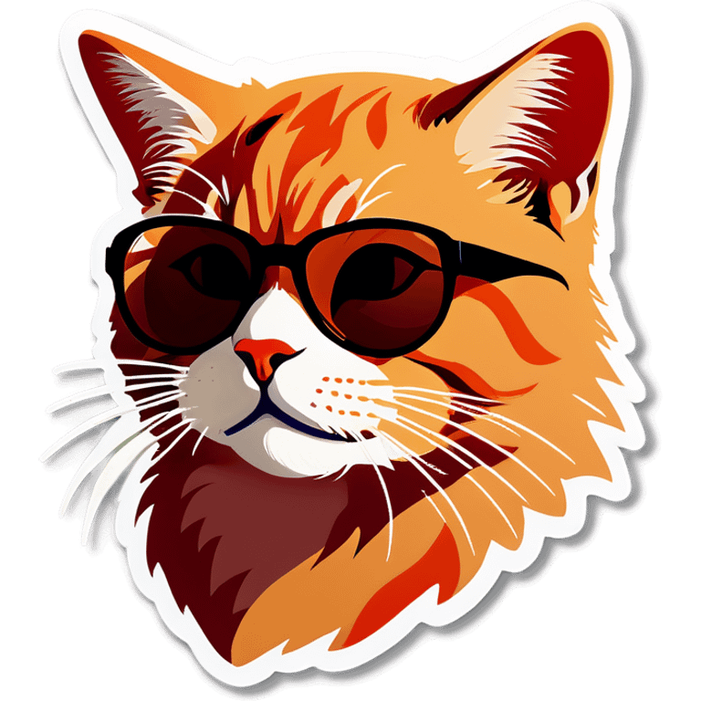 Cat with sunglasses emoji