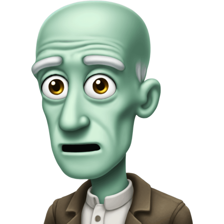 Handsome Squidward emoji