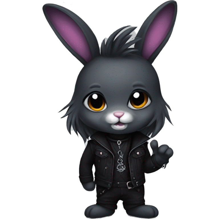 goth bunny  emoji