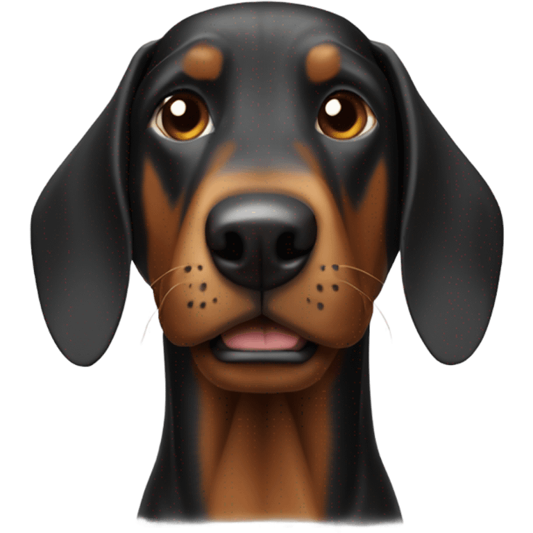 A Doberman in iron man’s suit emoji