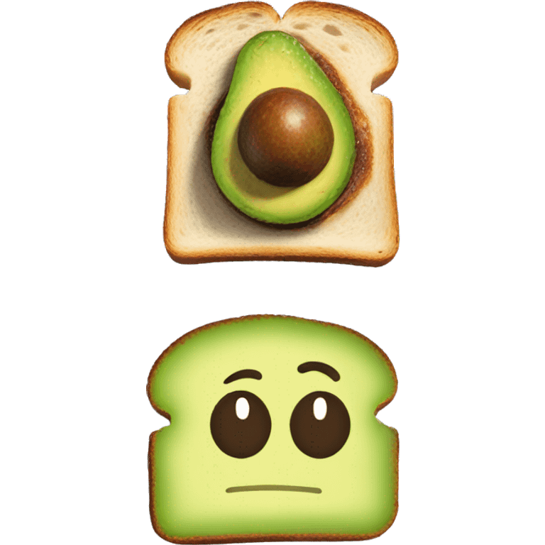 Avocado burnt toast emoji