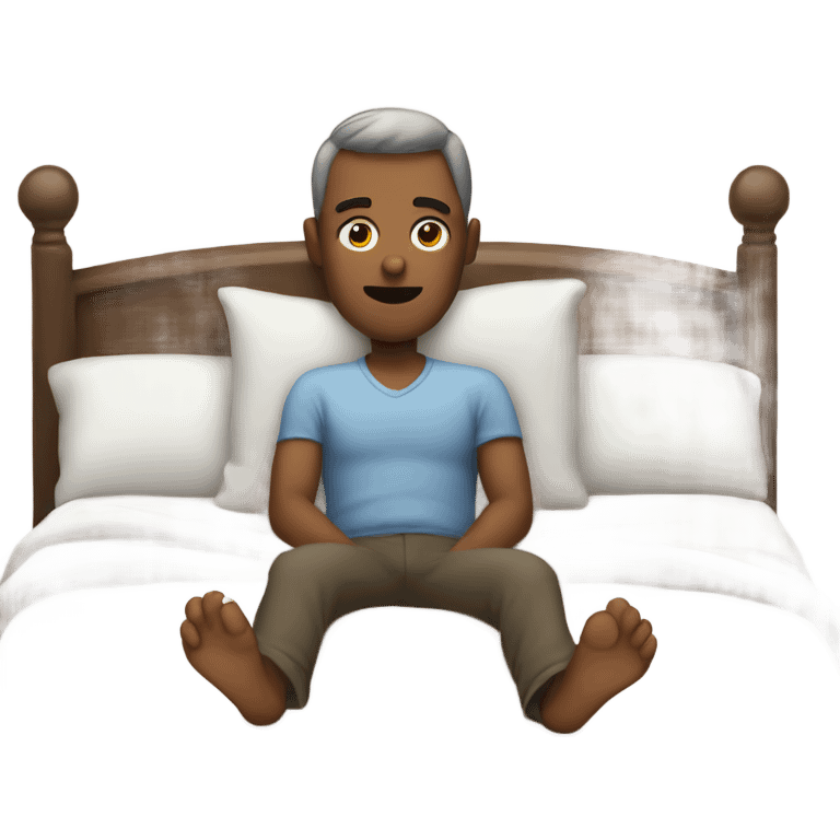 Man in the bed emoji