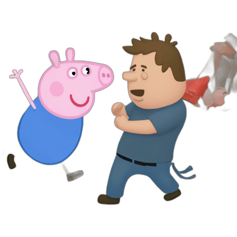 peppa-pig-fights-bluey emoji