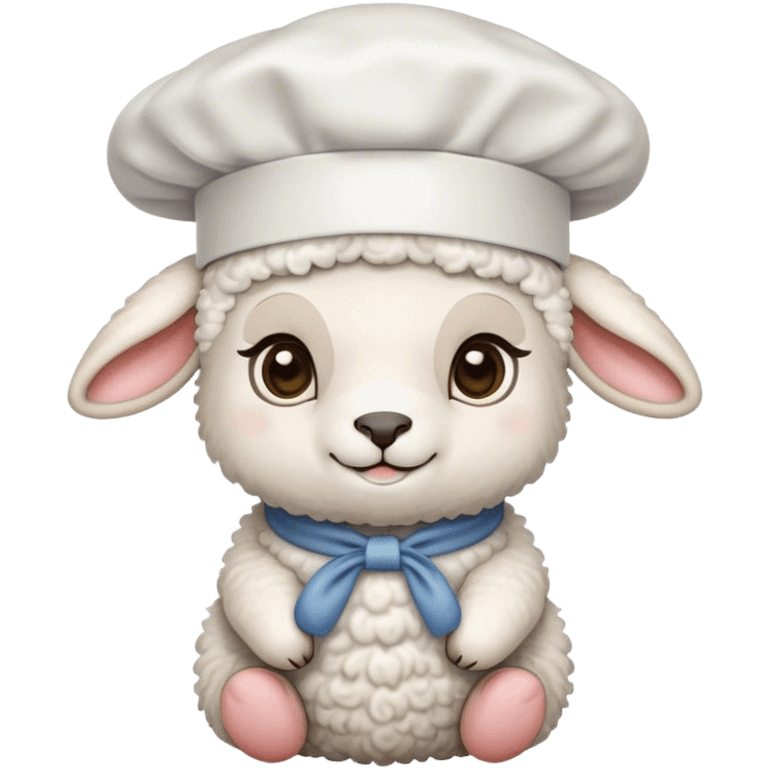 Lamb as a cook emoji