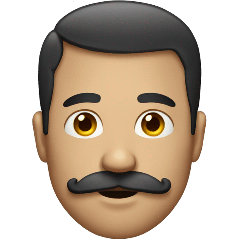 man with mustache and breast emoji