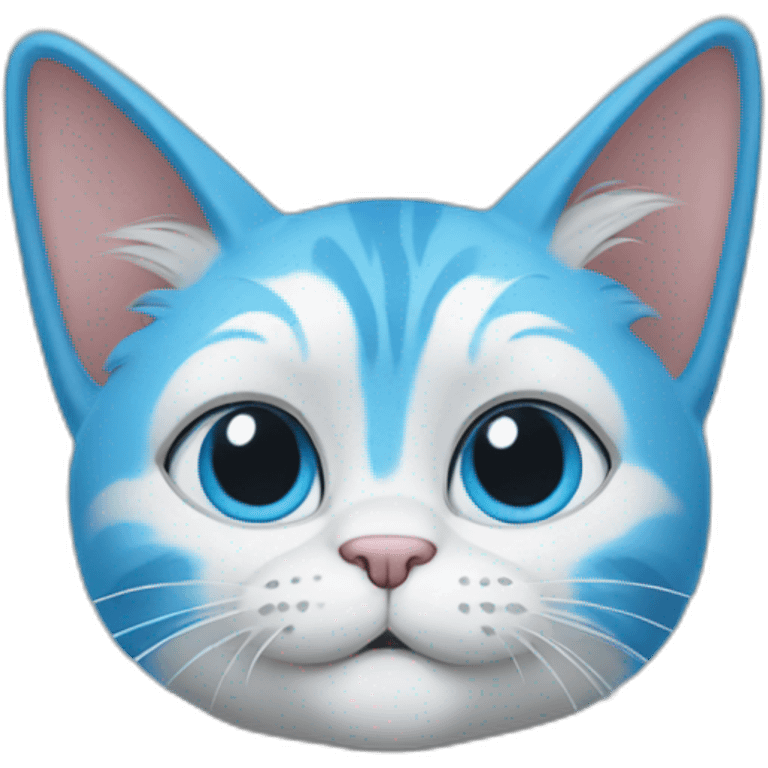 Blue Smurf cat emoji