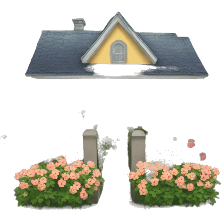 flowers home street  emoji