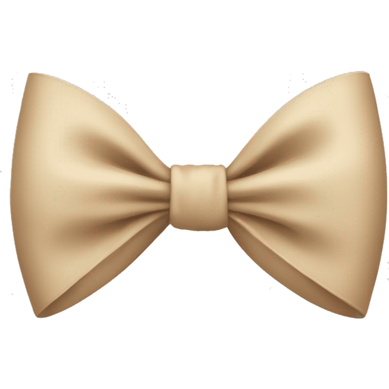 Beige bow emoji