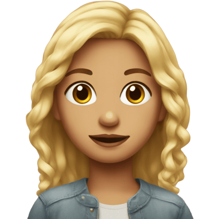 Emoji portrait of girl emoji