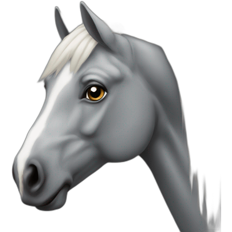 Cheval gris emoji