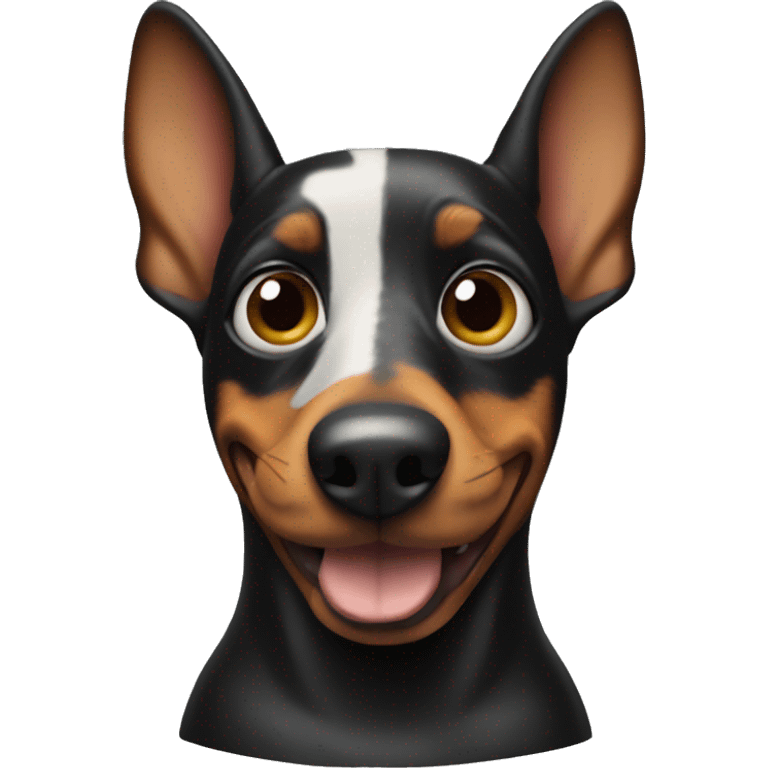 wiener dog with Batman mask emoji