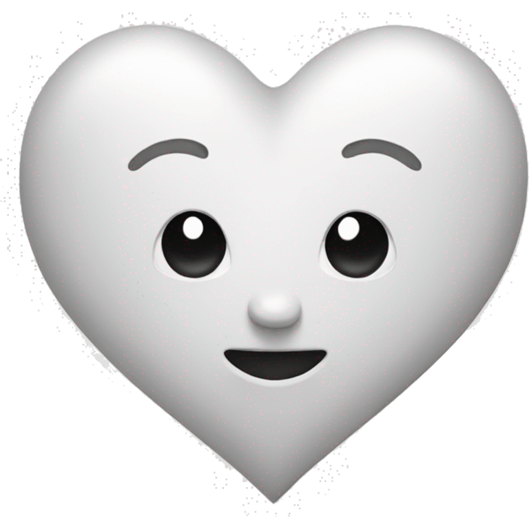 Heart white emoji