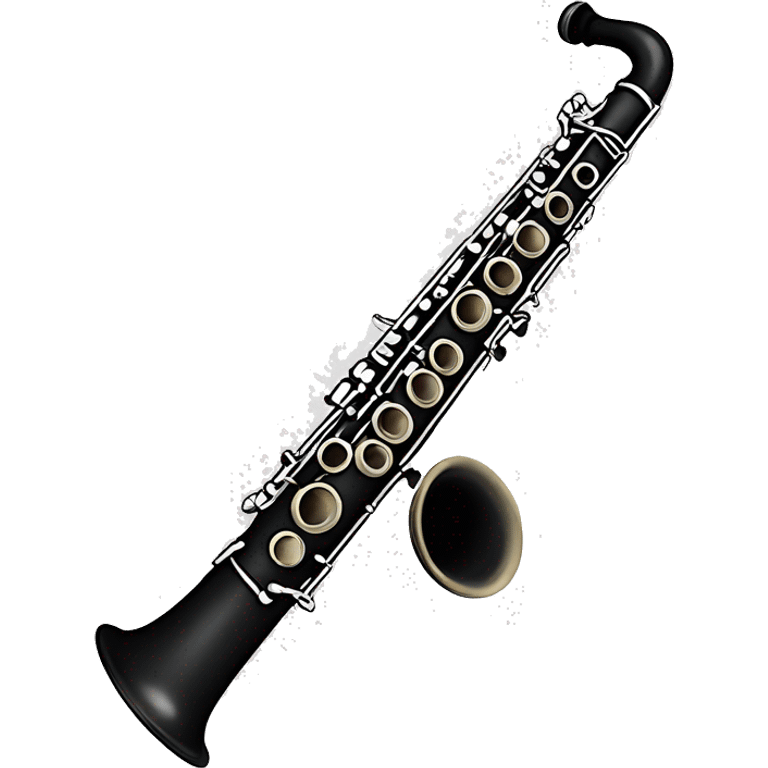 Clarinet with a white bow emoji