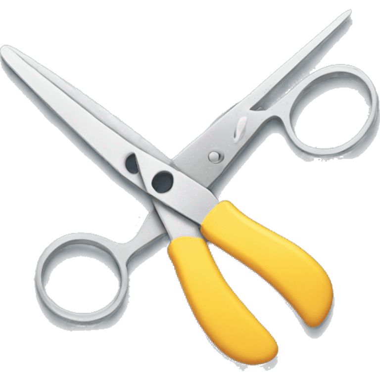 a pair of scissors cutting a film  emoji