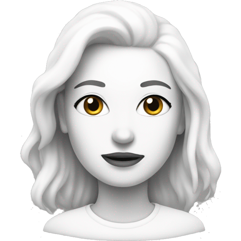 Rad white for women  emoji