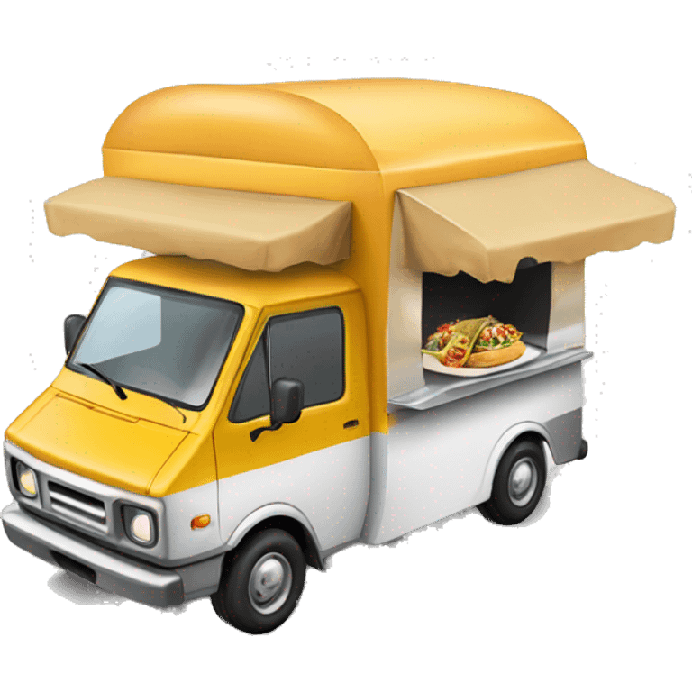 Toyota 2027 flying taco’s mini food truck  emoji