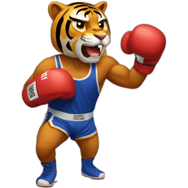 Tigre boxing emoji