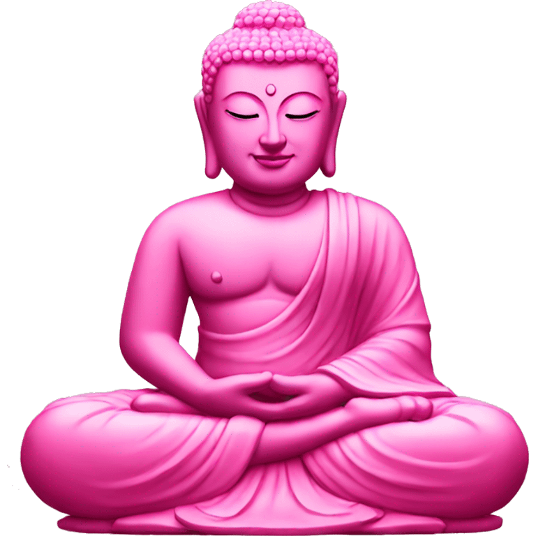 Pink Buddha statue  emoji