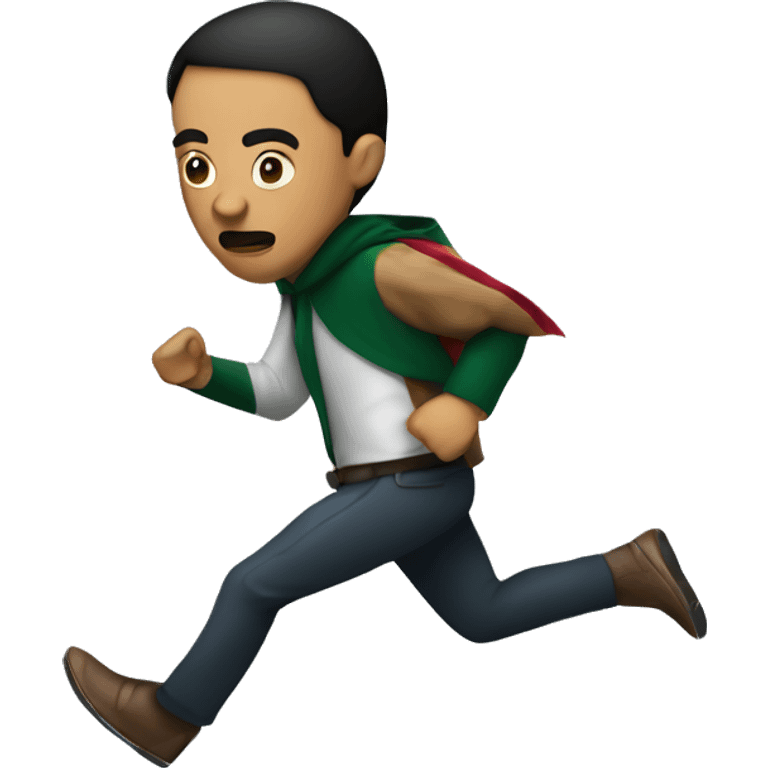 person from mexico running from a thief emoji