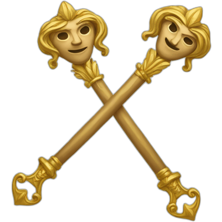 a sceptre with two heads emoji