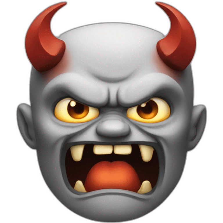 Angry demon emoji