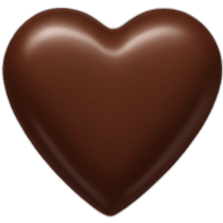 chocolate heart emoji