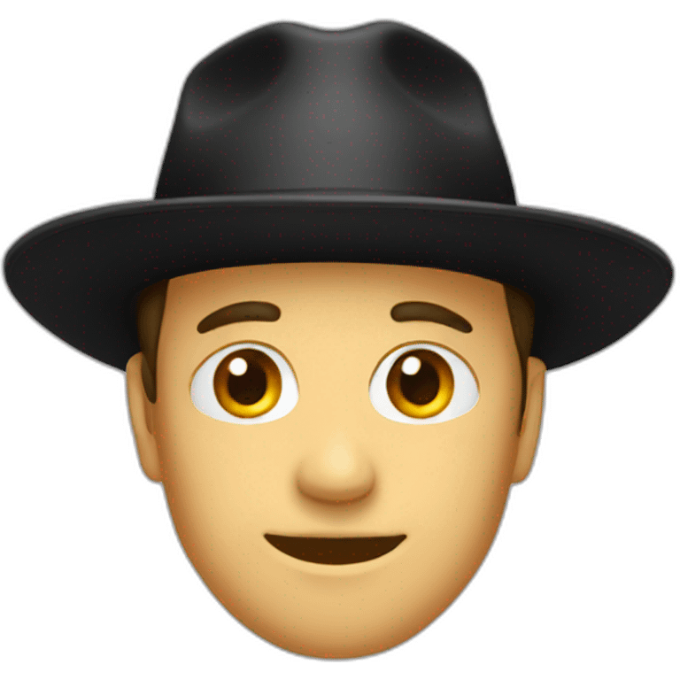 black hat emoji