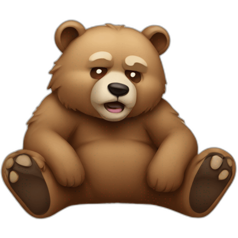 Lazy bear emoji