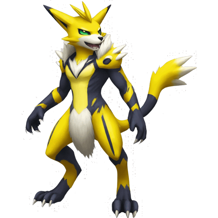 Renamon-Zeraora full body emoji