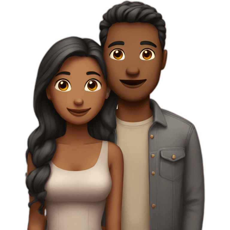 A couple in love emoji