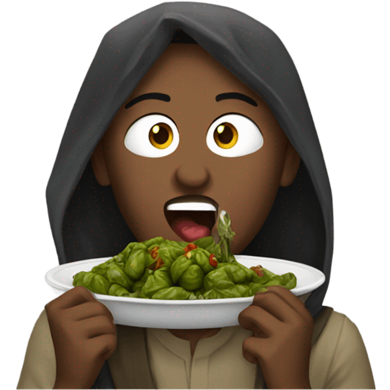 Ahmed eating dolma  emoji