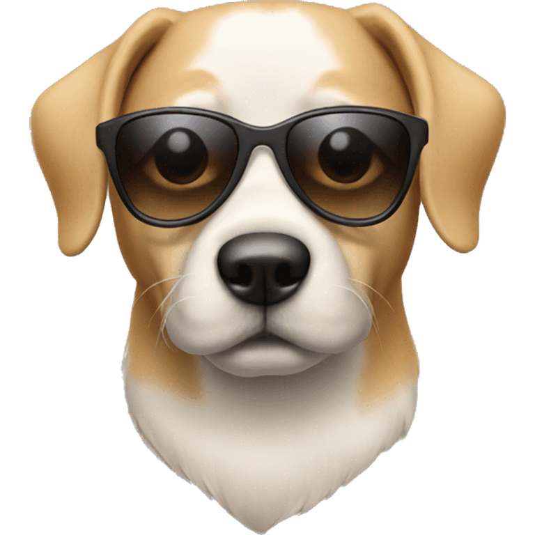 Dog with sunglasses  emoji