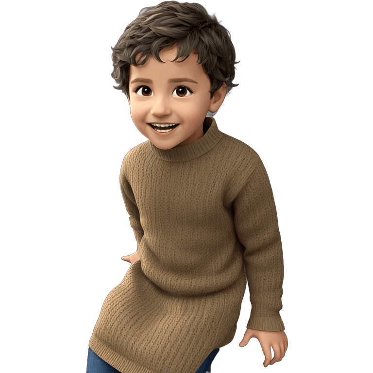 smiling boy in sweater emoji