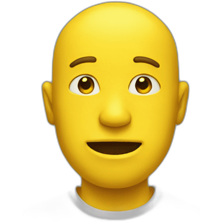 yellow man emoji