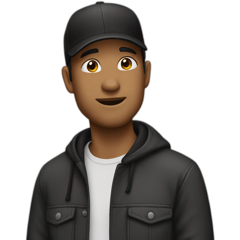 the guy in the black cap emoji