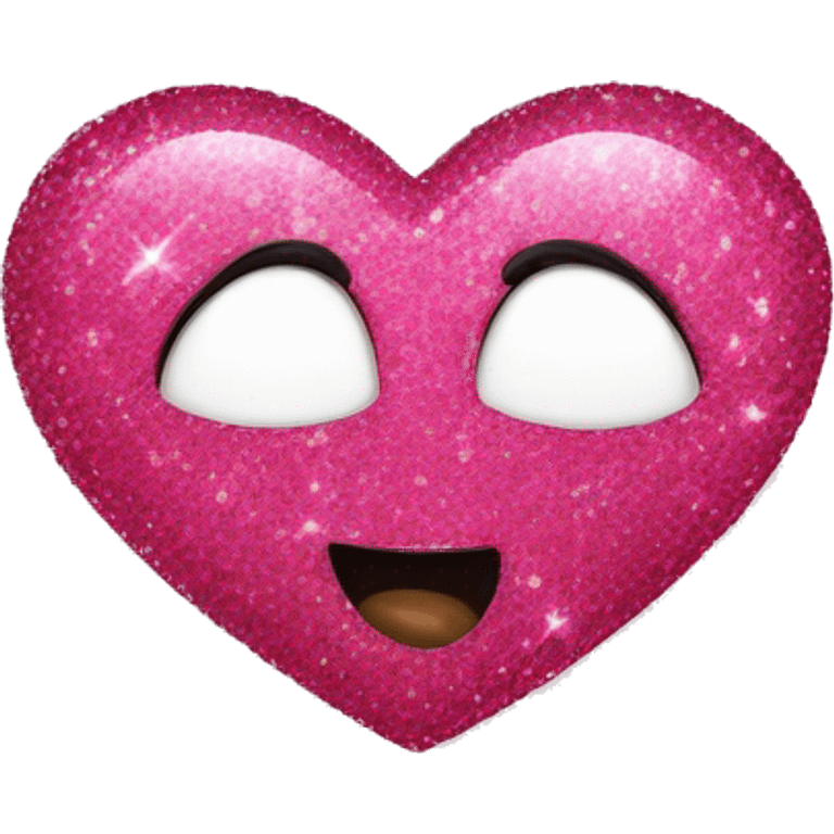 pink sparkly heart  emoji