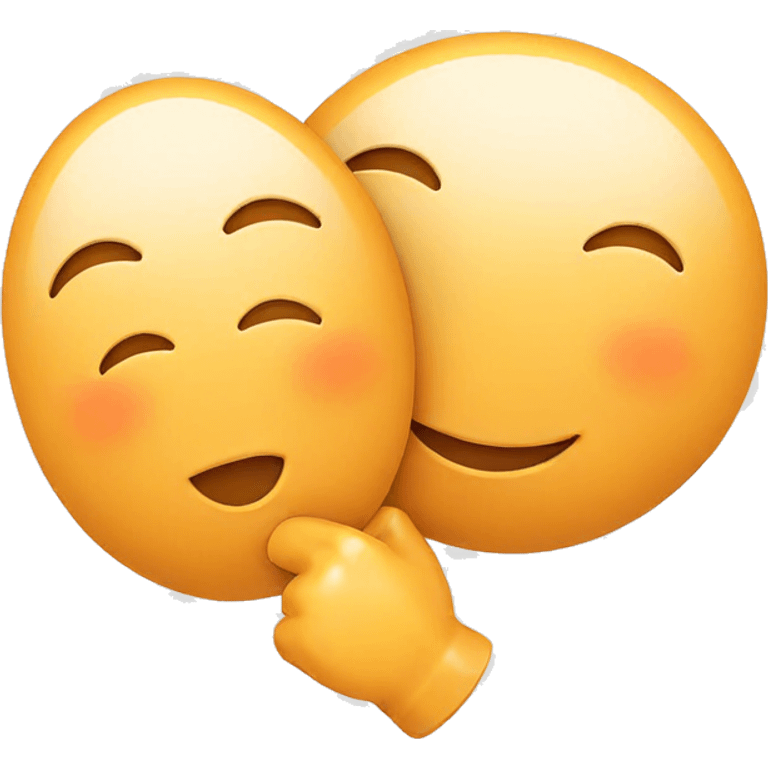 joyful expression on white backdrop emoji