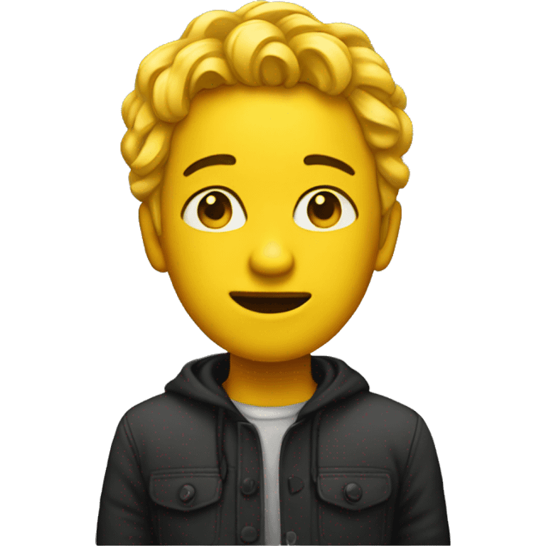 an artist yellow emoj emoji