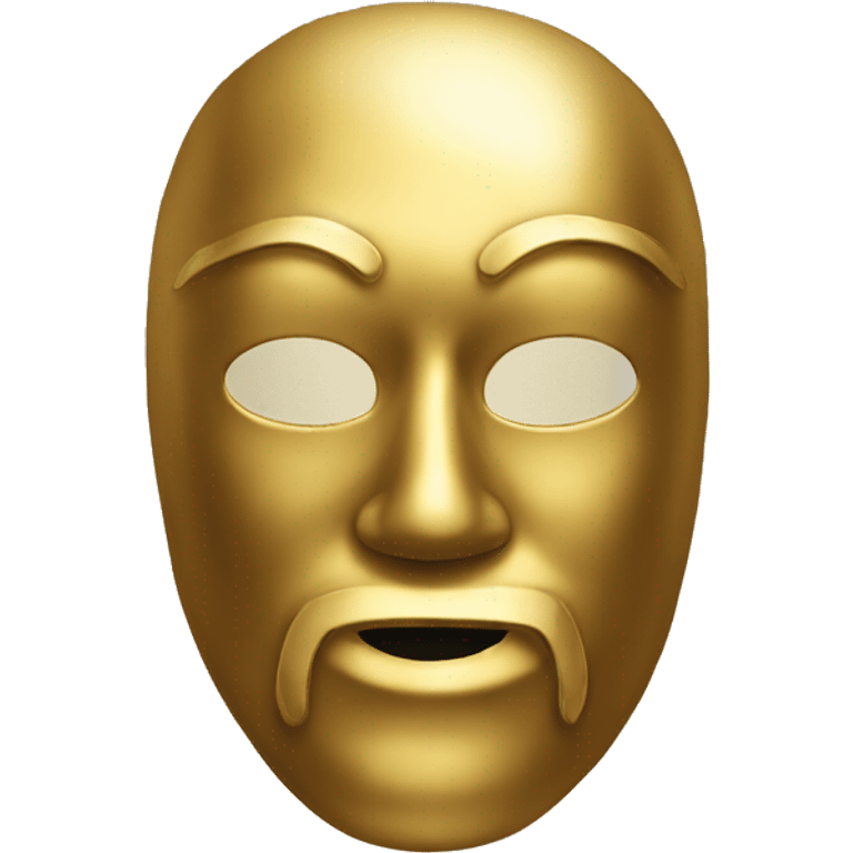 Gold mask emoji