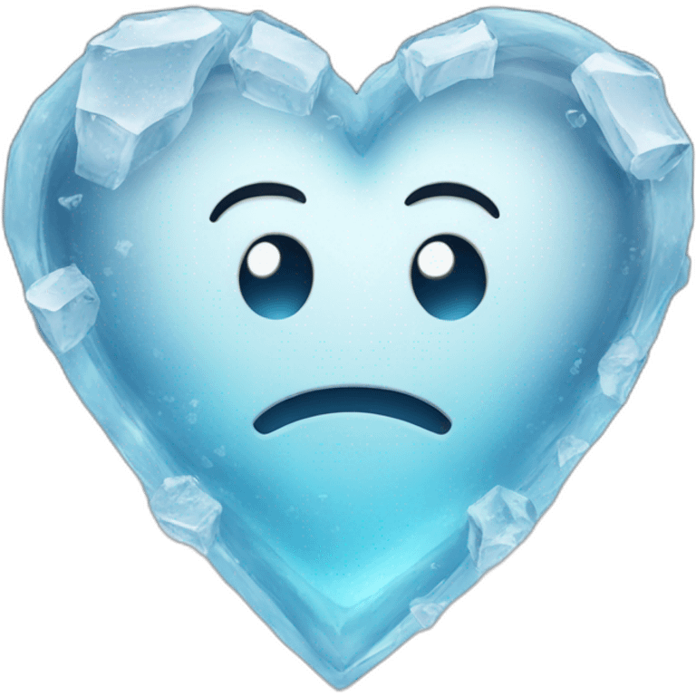 Heart in ice emoji