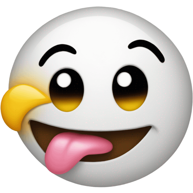 An emoji licking their lips with a smirky face  emoji