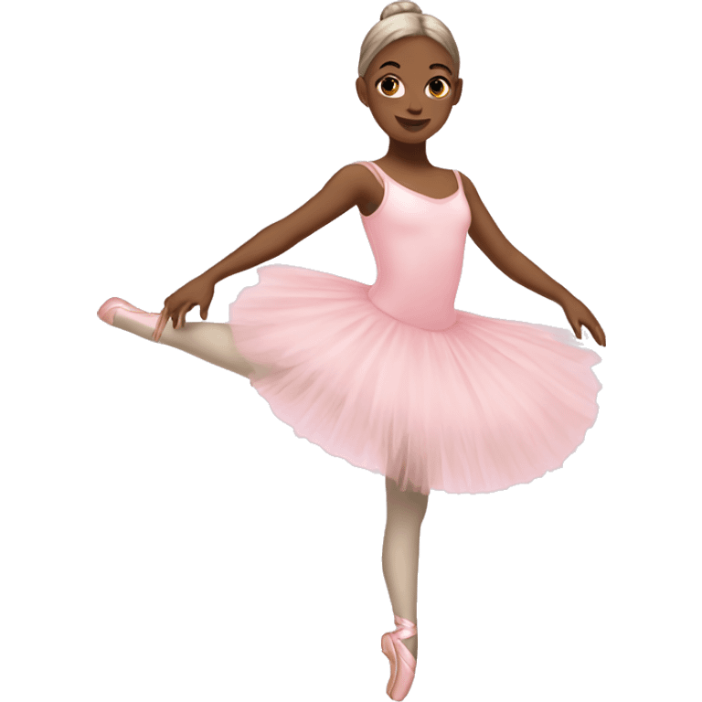 pastel pink ballerina emoji